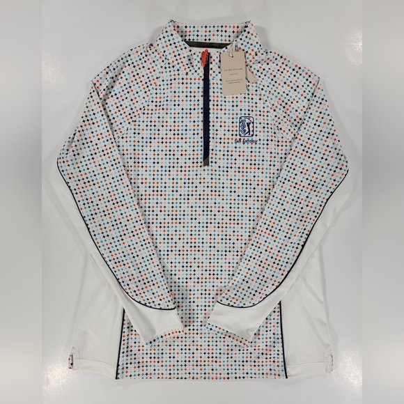 NEW Peter Millar Lightweight Sun Shirt Pullover Womens Medium TPC San Antonio - Picture 1 of 14